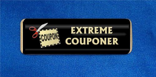 Coupon Scissors Custom Personalized Name Tag Badge ID Couponing Extreme Clipper