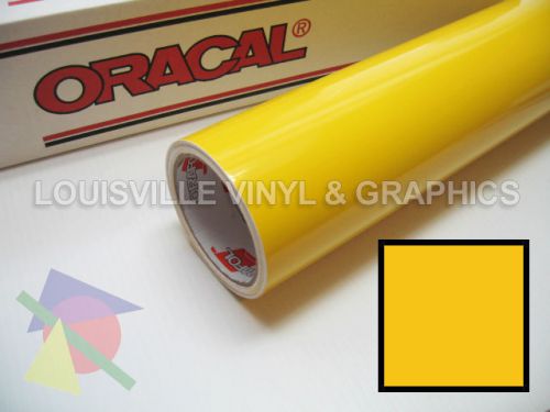 1 roll 24&#034; x 5 yds yellow oracal 651 sign &amp; graphics cutting vinyl for sale