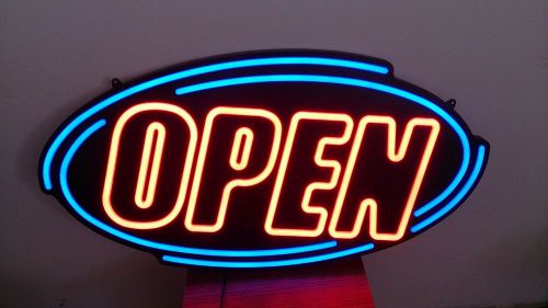 Big open lighting sign 36&#034;x 18 &#034;x 2 business open sign for sale