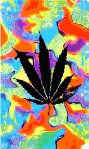 Marijuana Tie Dye Flag 3&#039;x5&#039; Polyester - 011