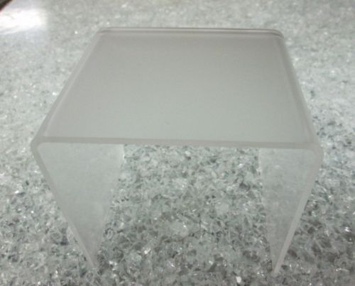 Quantity 12 Frosted Acrylic Risers P95  1/8&#034; 1.5&#034; x 1.5&#034; x1.5&#034;