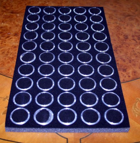 1 Sheet of 50 pods Gem Jars with Inserts 30x19mm in Black