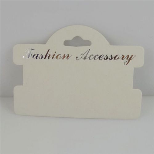 50PCS White Paper Hair Rope Hair Ring Packaging Hanging Card Charms