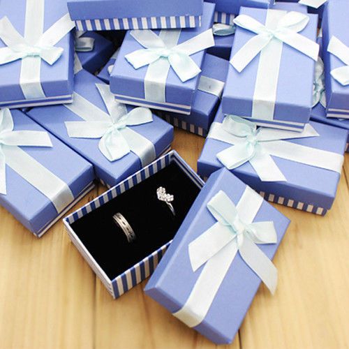 Wholesale New 24pcs Lot Jewellery  Colorful Necklace &amp; Rings Gift Box WN23WL