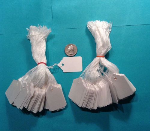 200 String Tags / Price Tags White  size#5  1-3/32 x 1-3/4 - 12-204