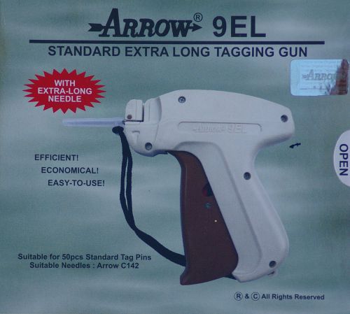 Arrow Extra Long Neck Needle Tag Gun +1000 2&#034; Barbs Clothing Price Label Tagger