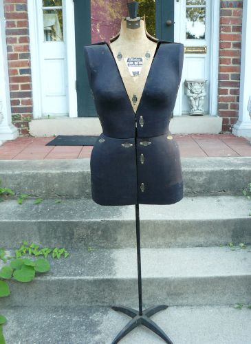 Vintage ~FAIRLOOM~ Adjustable DRESS FORM MANNEQUIN- SEARS Size B- IRON BASE