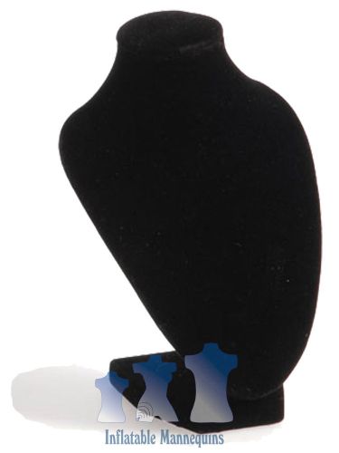 Female necklace display small, black velvet for sale