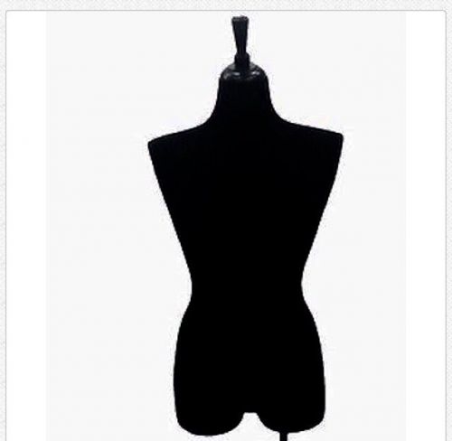 Brand New Black Fabric Halfbody Mannequin With FREE EXTRA black Top Cover