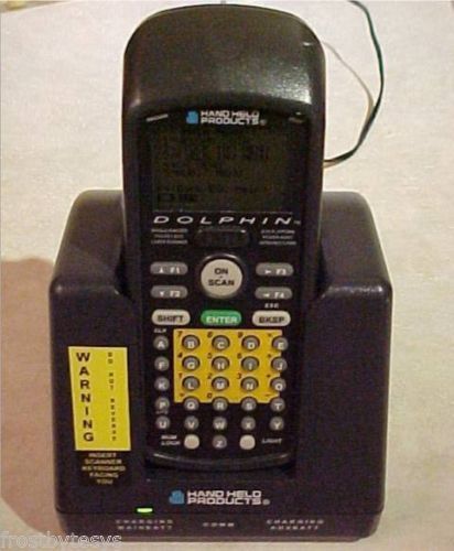 Hand held products dolphin 7200 barcode datacollector laser scanner w/ charger for sale