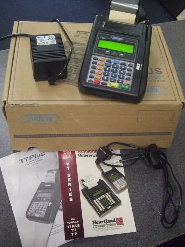 Hypercom T7 Plus POS Credit Card Terminal Printer with Power Supply   4s