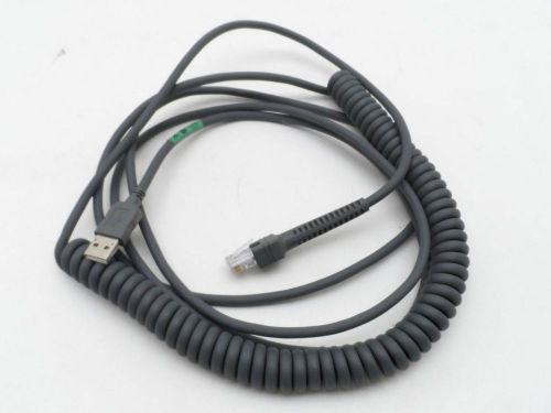Motorola Symbol CBA-U09-C15ZAR USB Barcode Scanner Cable, Coiled Gray 15 Ft