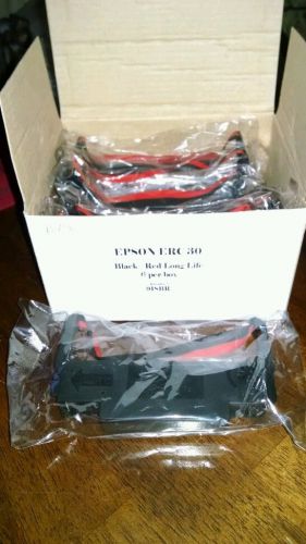6 - Epson ERC 30/34 Black/Red Cash Register / Printer Ribbons
