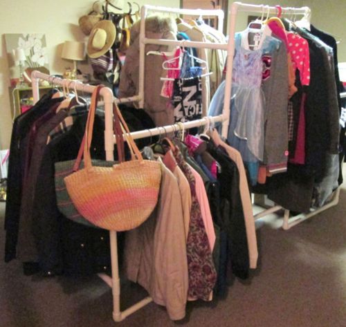 Heavy duty 3-tier clothing rack for all garments, heavy coats, quilts, etc. for sale