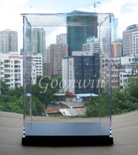 Clear acrylic display case transparent multi-use dustproof box 26x19x14cm hdc7 for sale