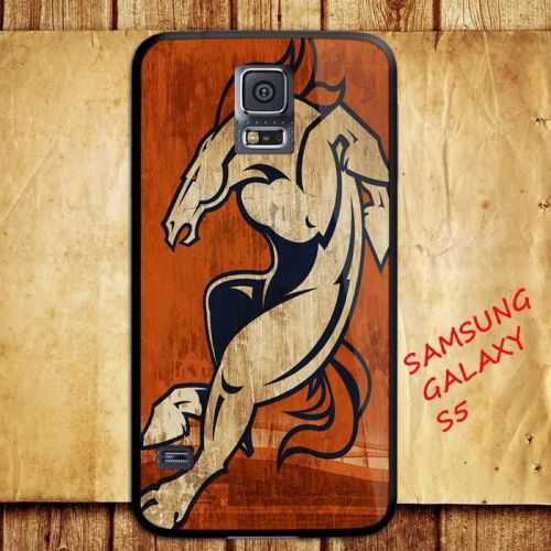 iPhone and Samsung Galaxy - NFL Denver Broncos Grunge Horse Mascot Logo - Case