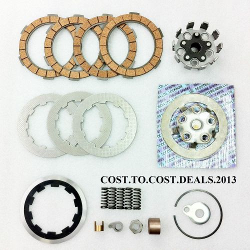 2X-Lambretta Clutch Kit 4 Plates- Housing,Flange,Plates,Springs,Corks,etc NEW