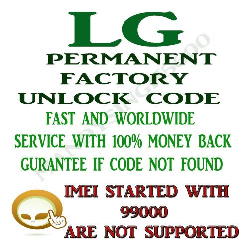 LG PERMANENT NETWORK UNLOCK CODE FOR LG LG OPTIMUS F6 MS500 F60 MS395 METRO PCS