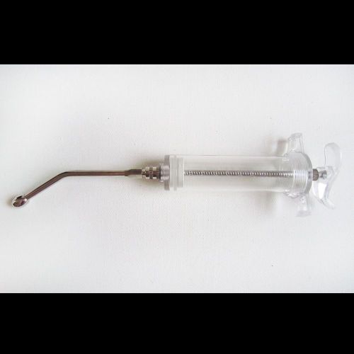 50ml Re-usable Adjust Dose Wormer Injector Syringe Drencher Cow Sheep Dog