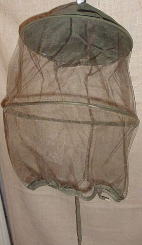 Vintage Mesh BEE HIVE &amp; MOSQUITO Disease Repellent NET Hat &amp; Carrying Case
