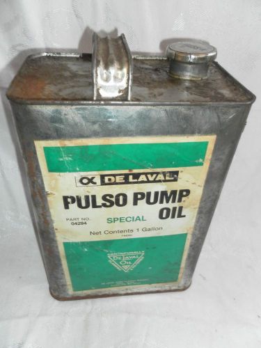 DELAVAL MILKER TIN CAN DELAVAL PULSO PUMP SPECIAL OIL TIN CAN EMPTY