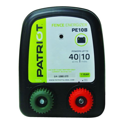 Patriot PE10B Battery-Powered Electric Fence Charger