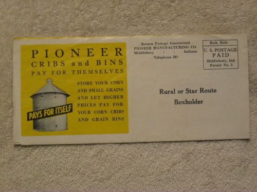 1956 PIONEER CORN CRIBS &amp; GRAIN BINS BROCHURE