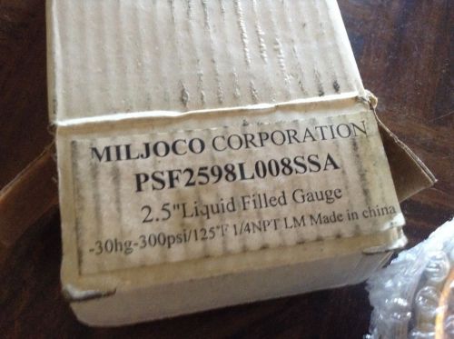Miljoco corp liquid filled gauge for sale