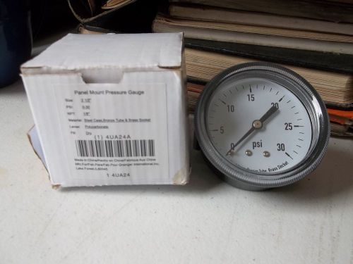 Panel Mount Pressure Gauge 0 to 30 PSI 2.5 Inch in Size New In Package