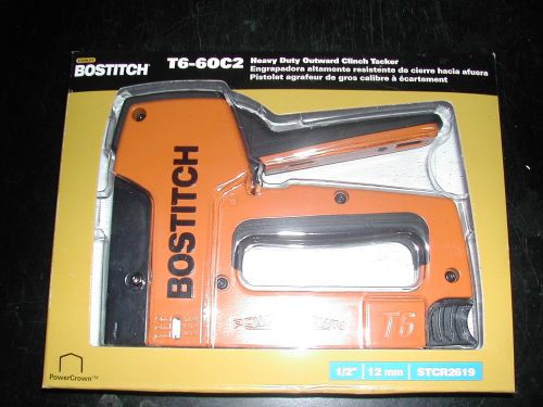 Bostitch outward clinch staple gun stapler medium gauge t6-06c2 for sale