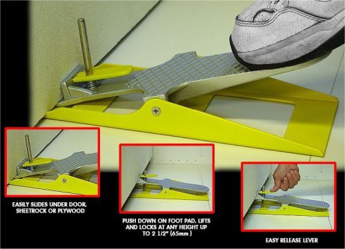 LIFT &amp; LOCK LOCKING DRYWALL BOARD &amp; DOOR LIFTING TOOL - UNIQUE PATENTED PRODUCT