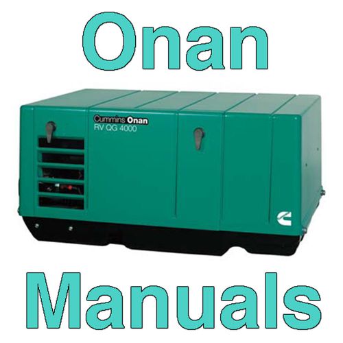 Onan Mobile 3300-4000 Generator KY - Service Pts OP Install -4- Manuals Gas LPG