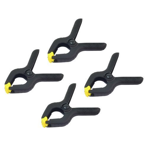 Rolson 4pc 90mm spring clamp set grip diy builder electrician 4 pack (60350) for sale