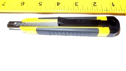 Lot 12 industrial 9mm auto retracting safety utility knife snap off blade grip for sale