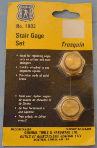 General Tools Stair Gauge Set Precision Made of Solid Brass