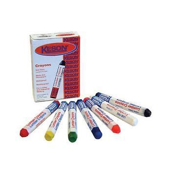 Keson Box of 12 Red Lumber Crayons 13042
