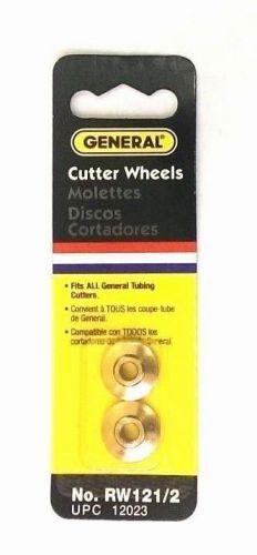 2/pk Replacement Tubing Cutter wheels By General Tools, Model: #RW121/2