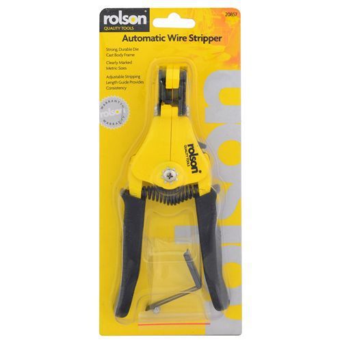 Rolson Automatic Wire Stripper Strong Body Frame Marked Metric Sizes DIY (20857)