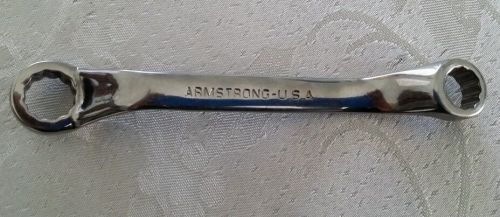 Armstrong #27-158  7/16&#034;X 1/2&#034; 45-Degree Box Wrench USA Made New