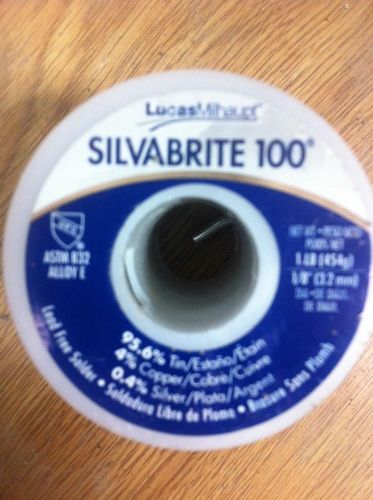 Silvabrite 100 Lead Free Solder, 1 lb Spool