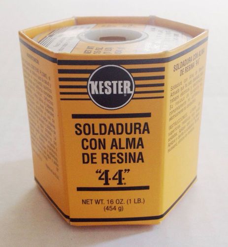 Kester 44 Rosin Core Solder 60/40 .062 1 ib. Sppol &#034;New Old Stock&#034;