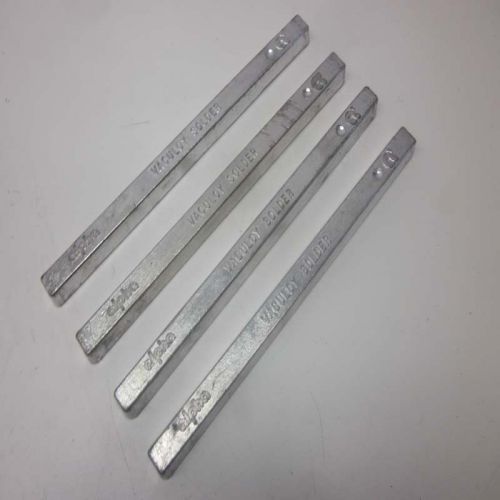 NEW Lot of 4 Alpha Vaculoy 63/37 Sn63Pb37 4.5lbs. Solder Wave Bars
