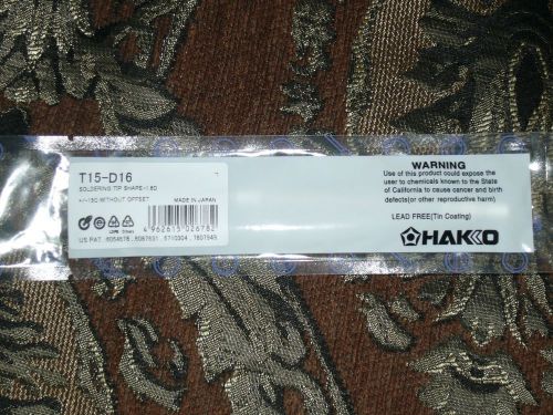 T15-D16 New genuine HAKKO Soldering Top Shape-1.6mm LEAD Free. Made in Japan