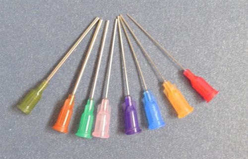250pcs 1.5&#034;  blunt dispensing needles syringe needle tips 14ga-25ga new for sale