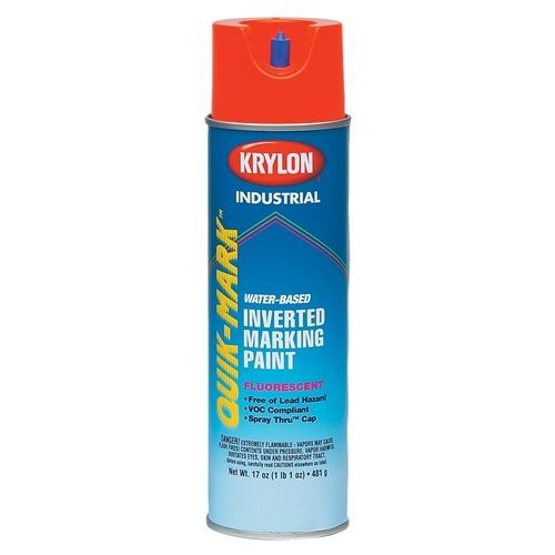 Krylon 3610 Quik-Mark WB Inverted Marking Paint Fluorescent Safety Red