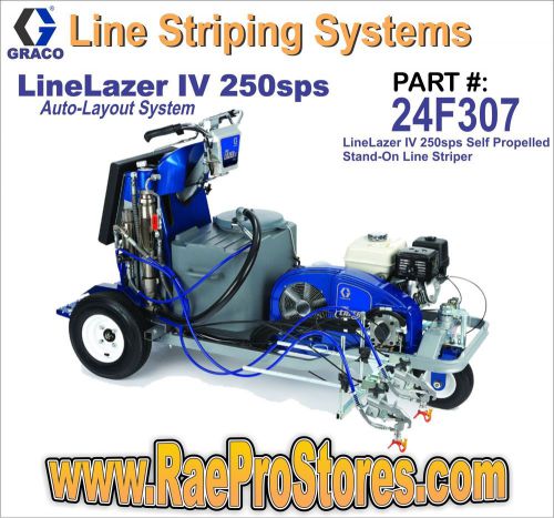 Graco linelazer iv 250sps self-propelled stand-on paint line striper 24f307 for sale