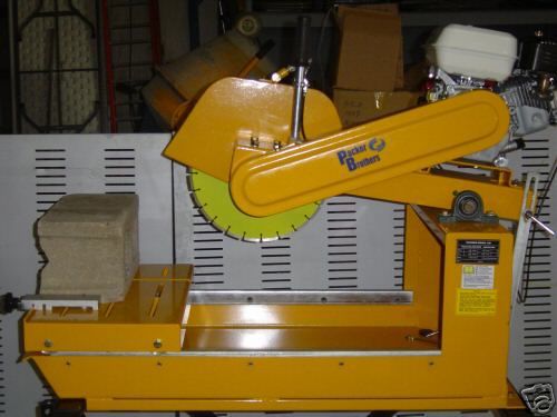 Packer brothers brick tile concrete block saw gx honda for sale