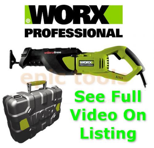 New worx professional 110v vibrafree 1200w reciprocating/recip sabre saw wu407l for sale