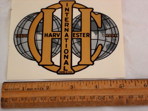 &#034;International Harvester&#034;  5 x 4  inches  Decal for Antique gas engine