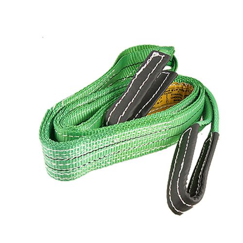2m grn 2&#034; width lifting nylon loop eye tow strap for sale
